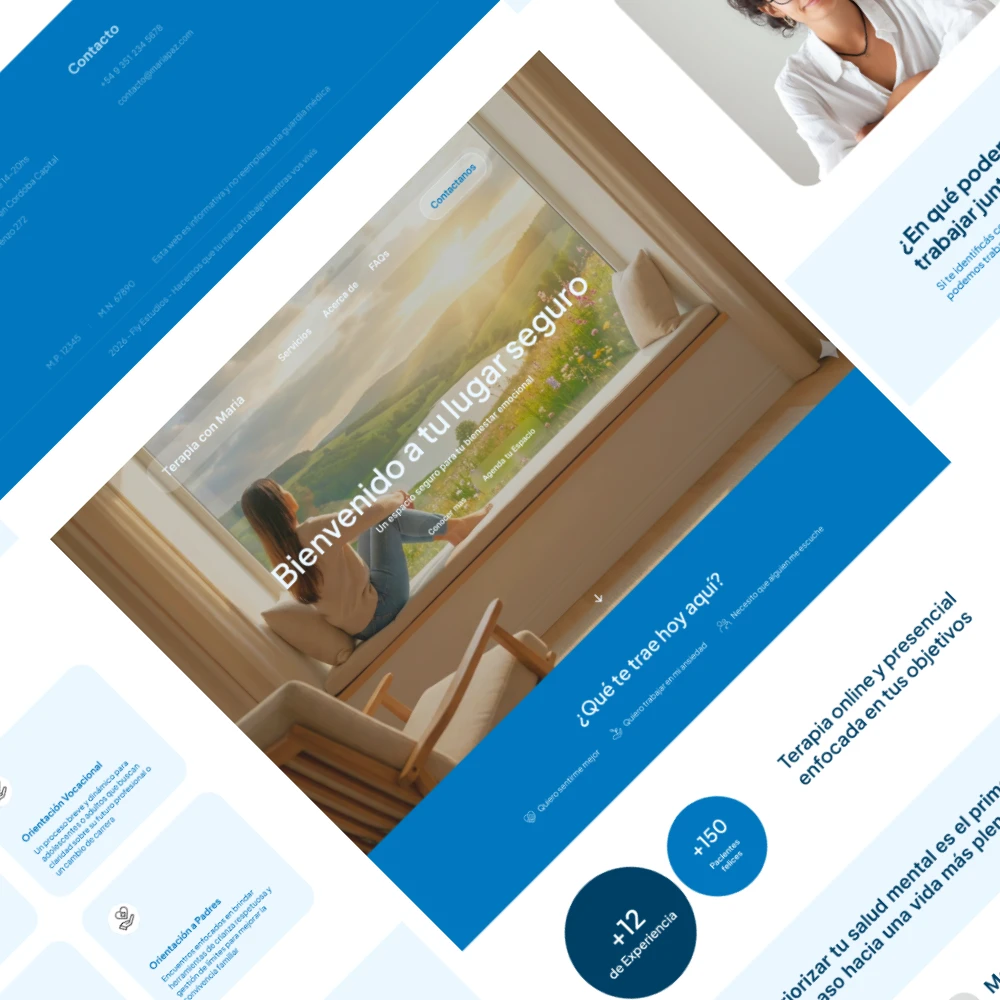Imagen de Página Web Profesional para Psicólogos hecha por Gomez Matias
